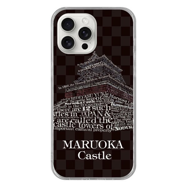 Maruoka Castle Typography Smartphone Case